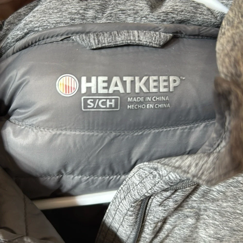 Small Heat Keeper Down Jacket PTP 20 Length 30 Two Zipper Pockets - Picture 2 of 6